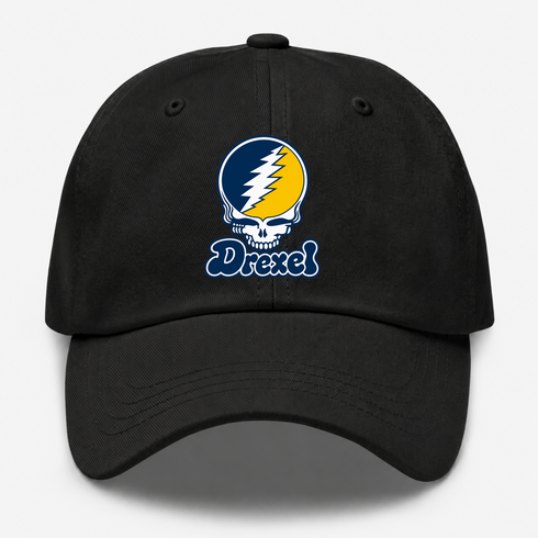 Drexel Stealie Premium Unisex Dad Hat — Design: Drexel University — Black