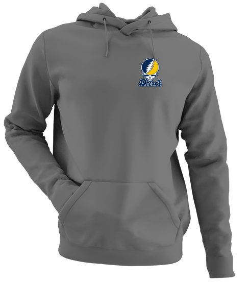 Drexel Stealie Premium Unisex Hoodie — Design: Drexel University — Charcoal