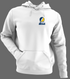 Drexel Stealie Premium Unisex Hoodie — Design: Drexel University — White/Grey