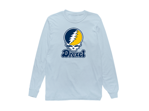 Drexel Stealie Premium Unisex Long-Sleeve — Design: Drexel University — Chambray