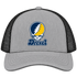 Drexel Stealie Premium Unisex Trucker Cap — Design: Drexel University — Heather Grey/Black