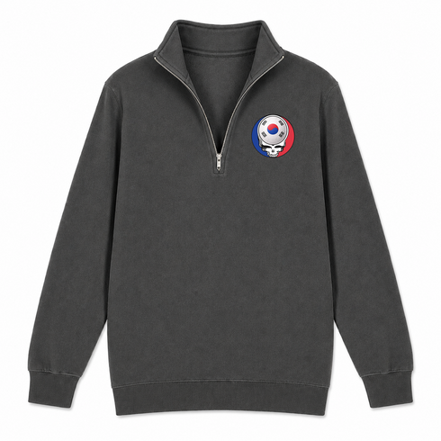 South Korea FIFA World Cup - Premium Grateful Dead Quarter-Zip Pullover - Charcoal - 6