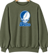 Duke Stealie Premium Unisex Crewneck — Design: Duke University — Military Green