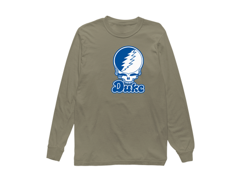 Duke Stealie Premium Unisex Long-Sleeve — Design: Duke University — Sandstone