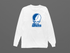 Duke Stealie Premium Unisex Long-Sleeve — Design: Duke University — White