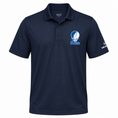 Duke Stealie Premium Unisex Polo — Design: Duke University — Navy