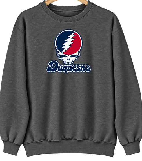 Duquesne Stealie Premium Unisex Crewneck — Dark Heather