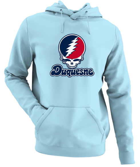 Duquesne Stealie Premium Unisex Hoodie — Design: Duquesne University — Light Blue