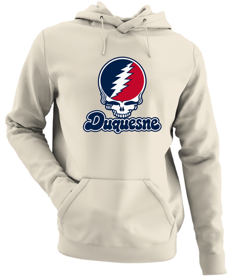 Duquesne Stealie Premium Unisex Hoodie — Design: Duquesne University — Sand