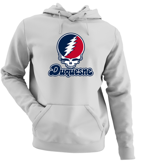 Duquesne Stealie Premium Unisex Hoodie — Design: Duquesne University — Sport Grey