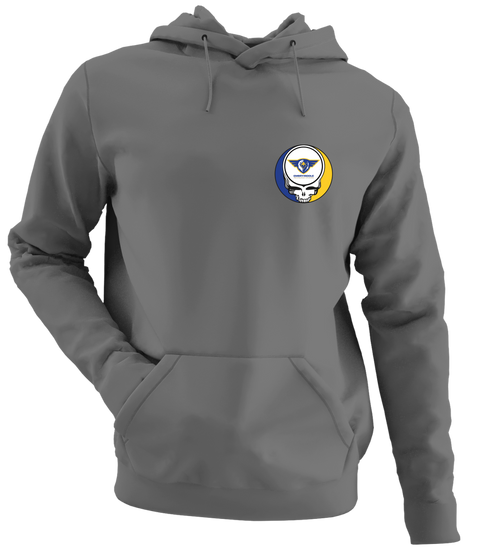 Embry Riddle - Premium Grateful Dead Left Chest Hoodie - Charcoal