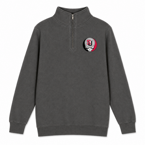 Seattle University - Premium Grateful Dead Quarter-Zip Pullover - Charcoal - 5