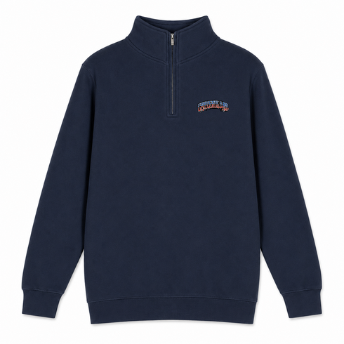 Grateful Dad - Premium Grateful Dead Quarter-Zip Pullover - Navy - 3