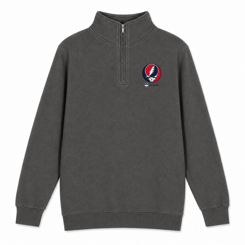 University of Connecticut - Premium Grateful Dead Quarter-Zip Pullover - Charcoal - 5