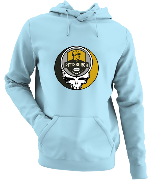 Pittsburgh Football - Premium Grateful Dead Hoodie - Light Blue - 1