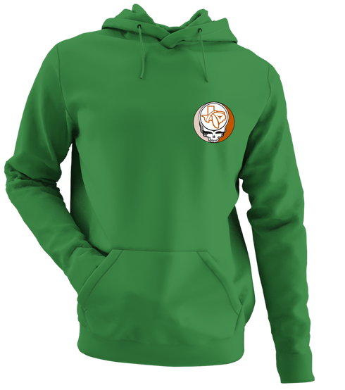 University of Texas - Premium Grateful Dead Left Chest Hoodie - Irish Green - 6
