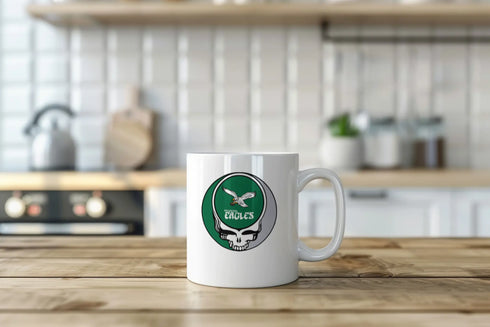 Grateful Dead - Philadelphia Eagles Classic Stealie 15 Ounce Coffee Mug - StealieShop