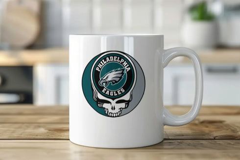 Grateful Dead - Philadelphia Eagles Stealie 15 Ounce Coffee Mug - StealieShop