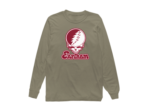 Earlham Stealie Premium Unisex Long-Sleeve — Design: Earlham College — Sandstone