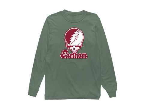 Earlham Stealie Premium Unisex Long-Sleeve — Design: Earlham College — Light Green