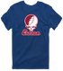 Earlham Stealie Premium Unisex T-Shirt — Design: Earlham College — Navy