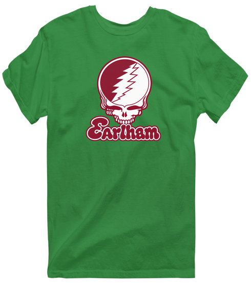 Earlham Stealie Premium Unisex T-Shirt — Design: Earlham College — Irish Green