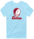 Earlham Stealie Premium Unisex T-Shirt — Design: Earlham College — Light Blue