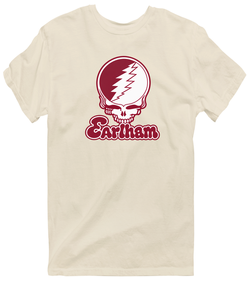 Earlham Stealie Premium Unisex T-Shirt — Design: Earlham College — Sand
