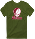Earlham Stealie Premium Unisex T-Shirt — Design: Earlham College — Military Green