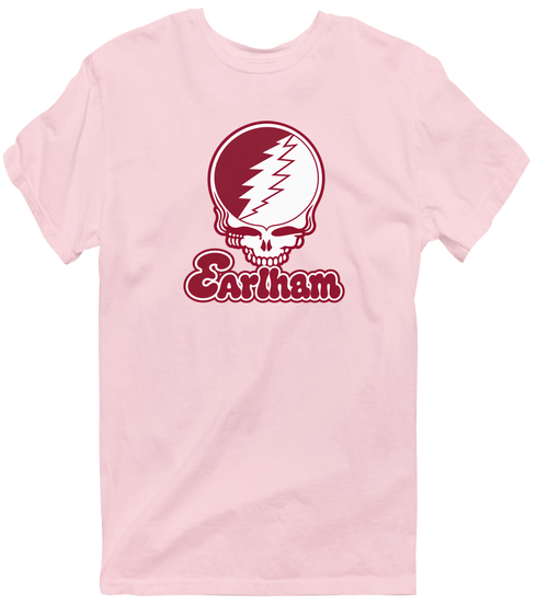 Earlham Stealie Premium Unisex T-Shirt — Design: Earlham College — Light Pink