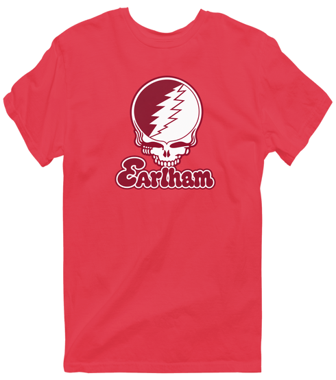 Earlham Stealie Premium Unisex T-Shirt — Design: Earlham College — Heather Red