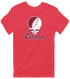 Earlham Stealie Premium Unisex T-Shirt — Design: Earlham College — Heather Red