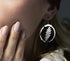 Grateful Dead - 13 Point Lightning Bolt Sterling Silver Mother Of Pearl Drop Earring - StealieShop