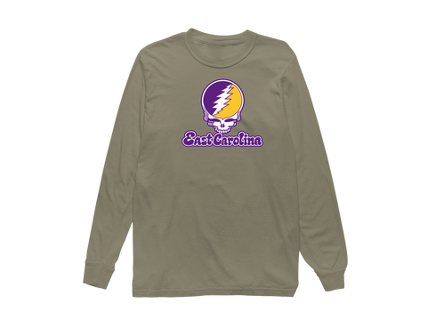 East Carolina Stealie Premium Unisex Long-Sleeve — Design: East Carolina University — Sandstone