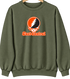 East Central Stealie Premium Unisex Crewneck — Design: East Central University — Military Green