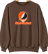 East Central Stealie Premium Unisex Crewneck — Design: East Central University — Brown