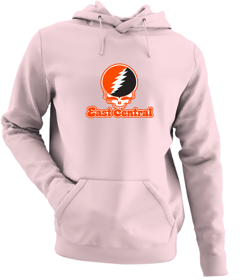East Central Stealie Premium Unisex Hoodie — Design: East Central University — Light Pink