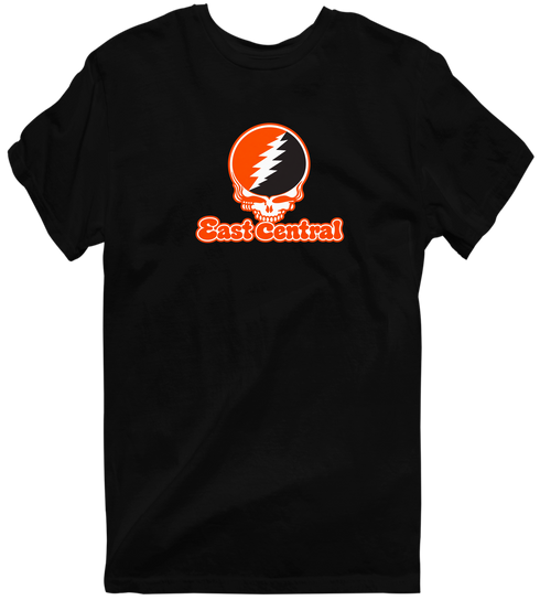 East Central Stealie Premium Unisex T-Shirt — Design: East Central University — Black