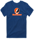 East Central Stealie Premium Unisex T-Shirt — Design: East Central University — Navy