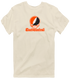 East Central Stealie Premium Unisex T-Shirt — Design: East Central University — Sand
