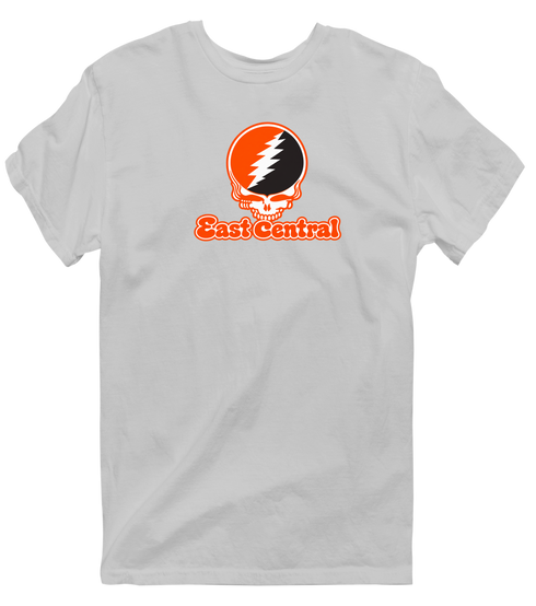 East Central Stealie Premium Unisex T-Shirt — Design: East Central University — Sport Grey