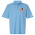 East Central Stealie Premium Unisex Polo — Design: East Central University — Blue