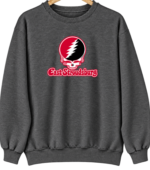 East Stroudsburg Stealie Premium Unisex Crewneck — Design: East Stroudsburg University — Dark Heather
