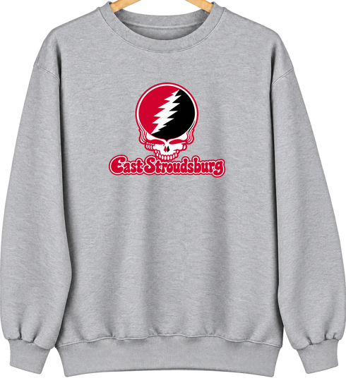 East Stroudsburg Stealie Premium Unisex Crewneck — Design: East Stroudsburg University — Sport Grey