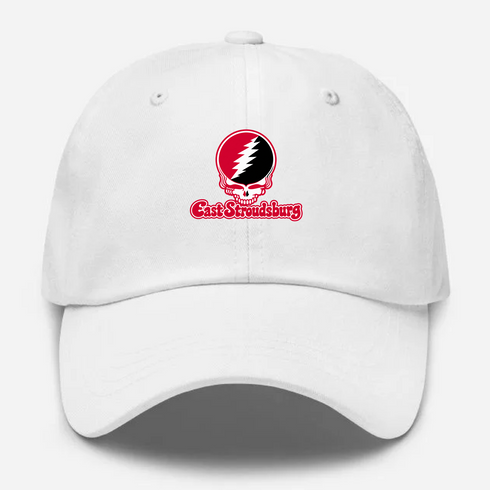 East Stroudsburg Stealie Premium Unisex Dad Hat — Design: East Stroudsburg University — White
