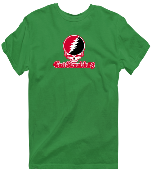 East Stroudsburg Stealie Premium Unisex T-Shirt — Design: East Stroudsburg University — Irish Green