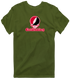 East Stroudsburg Stealie Premium Unisex T-Shirt — Design: East Stroudsburg University — Military Green