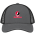 East Stroudsburg Stealie Premium Unisex Trucker Cap — Design: East Stroudsburg University — Charcoal/Black