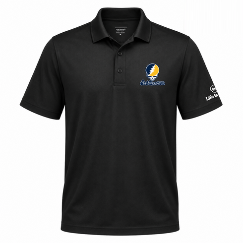 East Tennessee Stealie Premium Unisex Polo — Design: East Tennessee State University — Black
