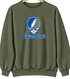 Eastern Illinois Stealie Premium Unisex Crewneck — Design: Eastern Illinois University — Military Green